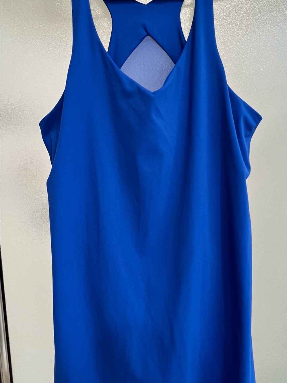 SPANX Get Moving V-Neck Active Dress in Carulean Blue 1X
